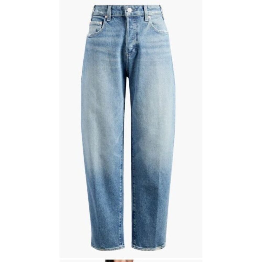 Paige Vintage Womens Alexis High Rise Distressed Ankle Barrel Jeans Sz 30 New - Picture 13 of 14